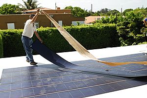 Thin Film Flexible Solar PV Installation 2