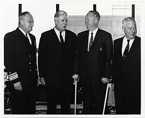 Tip O'Neill, member of the U.S. House of Representatives; Mayor John F. Collins; two unidentified men (12191716774)