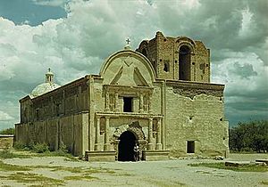 Tumacacori mission, 1947. Photo: George A. Grant