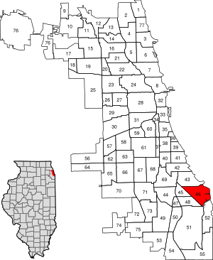 Location within the city of Chicago