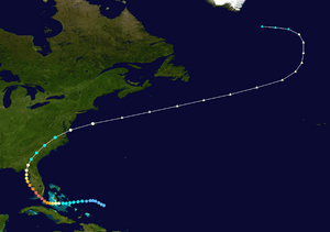 1935 Labor Day hurricane track