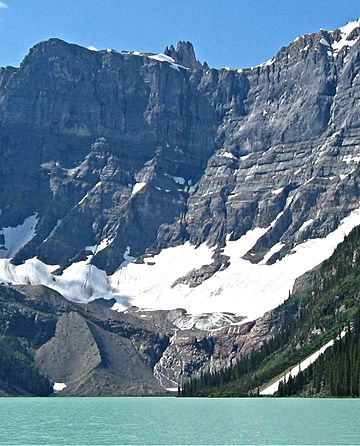 Aiguille Peak from Chephren Lake.jpg