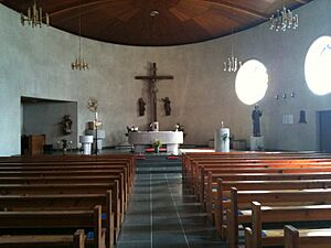 Albinen, church, interior