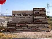 Buckeye-Gillespie Dam Bridge Marker