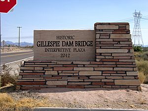 Buckeye-Gillespie Dam Bridge Marker