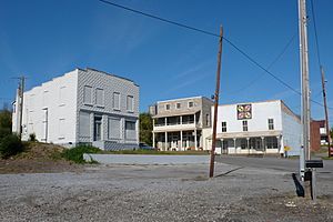 Several buildings in the old section of Bulls Gap