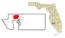 Location in Charlotte County and the state of Florida