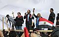 Copts praying in Tahrir