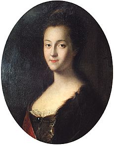 Grand Duchess Catherine Alexeevna by L.Caravaque (1745, Gatchina museum)