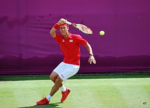 Kei Nishikori at the 2012 Summer Olympics