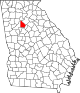 State map highlighting DeKalb County