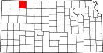 State map highlighting Decatur County