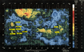 Mapa de sondas sobre Venus