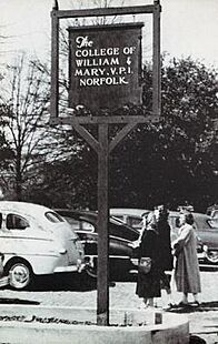Original sign from Old Dominion University