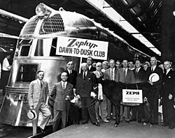 Pioneer Zephyr Dawn to Dusk Club 1936