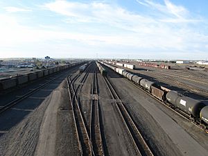 Rail switchyard at Pasco