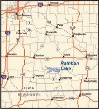 Rathbun Lake Area Map