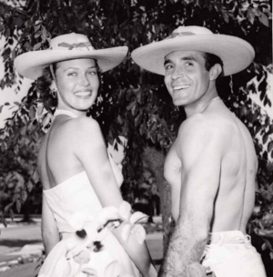 Ricardo Montalban and Georgiana Young