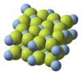 Silver(II)-fluoride-3D-ionic