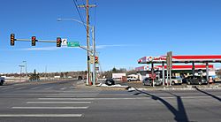 Looking west from the Intersection of South Greeley Highway (U.S. Route 85) and College Drive in South Greeley.