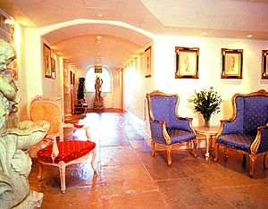 The lobby of the Addington Palace Health Club