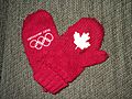 Vancouver 2010 red mittens HBC