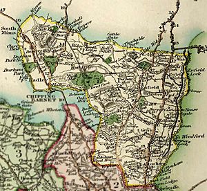 1820 map of the Edmonton Hundred