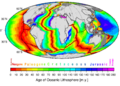 Age of oceanic lithosphere