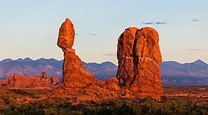 Balanced Rock sunset