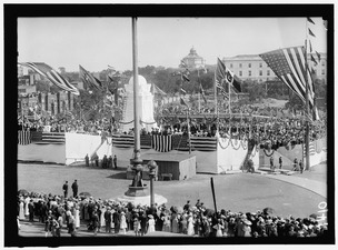 COLUMBUS MEMORIAL UNVEILING, GENERAL VIEW