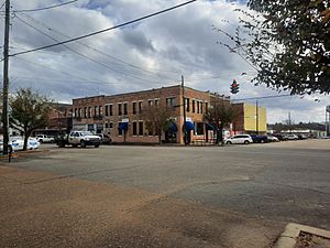 Downtown Winnfield in December 2021