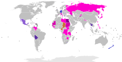 Electoral systems map mixed