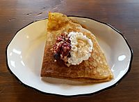 Fruit Filled crêpe