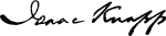 Isaac Knapp signature.svg