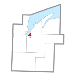 Location within Baraga County