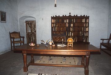 LIBRARY, LA PURISIMA MISSION, CA