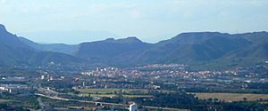 Olesa with Sant Salvador de les Espases in background