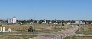 Potter seen from Exit 38 on Interstate 80