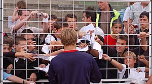 St Jonny signing autographs