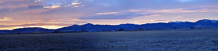 Sunrise over Gallatin Range Bozeman