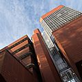 University of Leicester Engineering Building - view from below