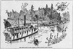 Yamhill Locks sketch 1900