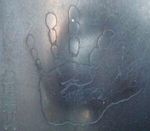 Yoshibayama handprint