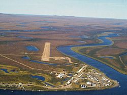 Aerial view of Buckland from the east