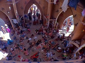 Burning Man 2011 Victor Grigas inside the temple IMG 4670