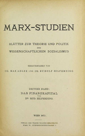 Hilferding - Finanzkapital, 1923 - 5171455