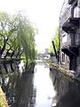 Huddersfield Narrow Canal from Aspley along rear of University