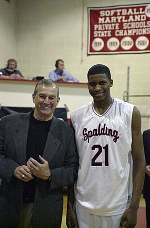 Jim Calhoun and Rudy Gay