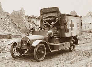 Knockchis Wolseley ambulance