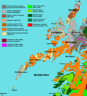 Lofoten and Vesteraalen geology